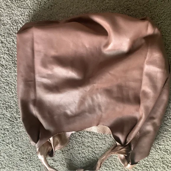 Anthropologie Rose Gold Leather Tote - Picture 5 of 7